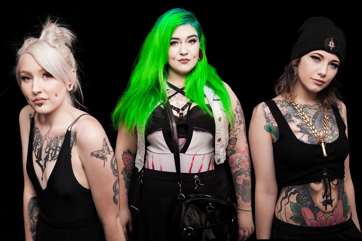 Female tattoo portraits photographed at Sydney Tattoo Expo 2019